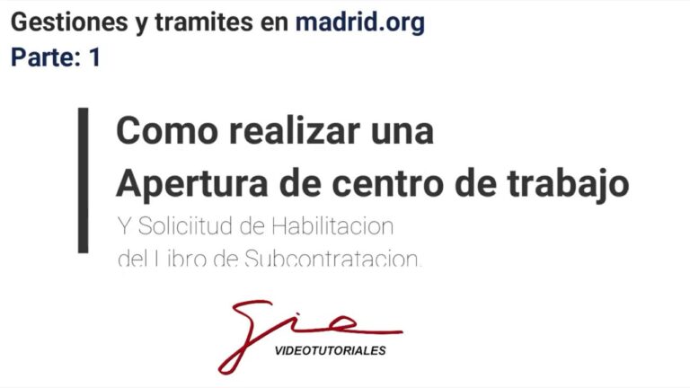 apertura centro de trabajo madrid obras de construccion madrid