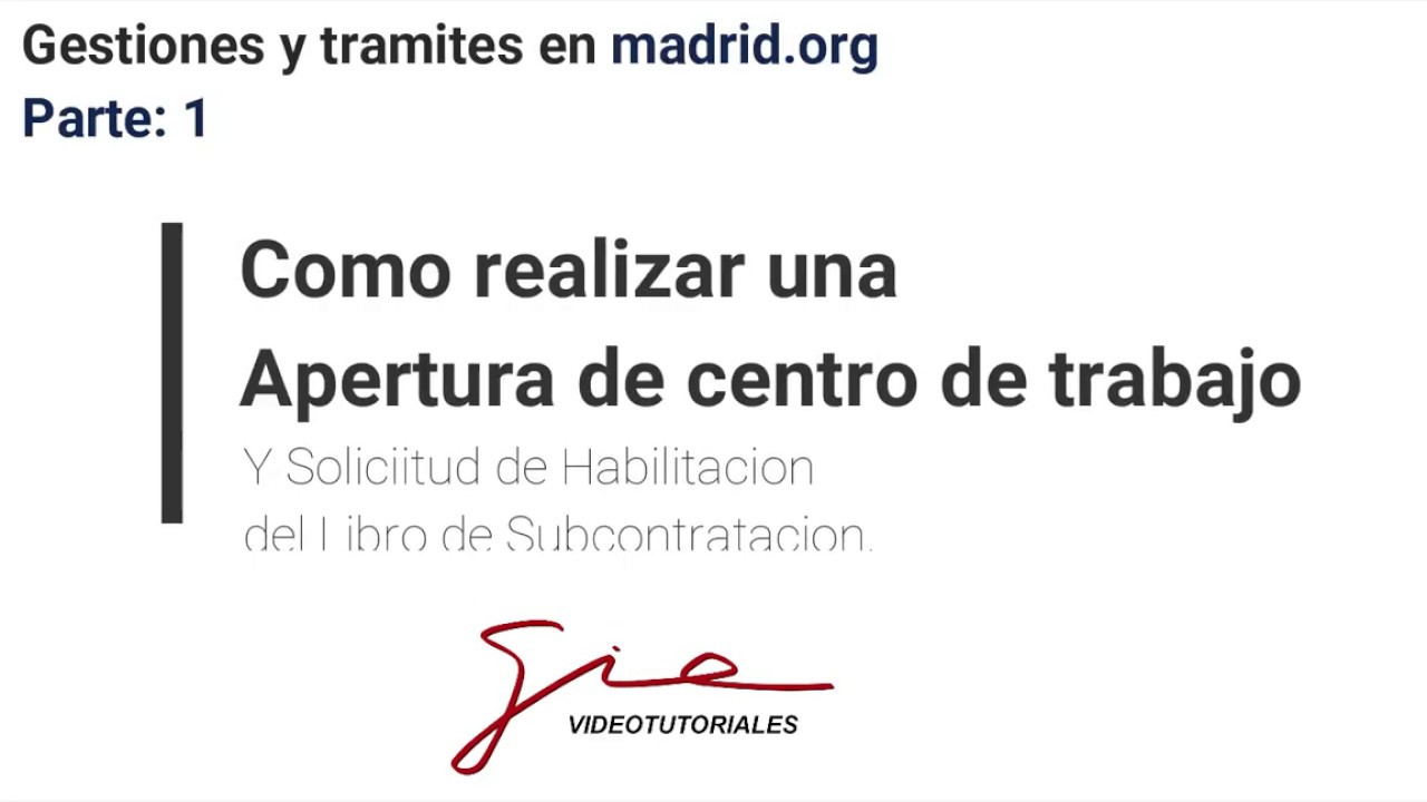 apertura centro de trabajo madrid obras de construccion madrid