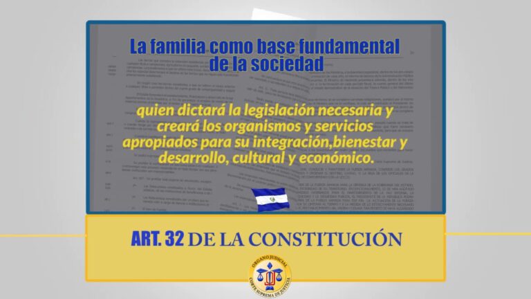 articulo 32 de la constitucion de el salvador