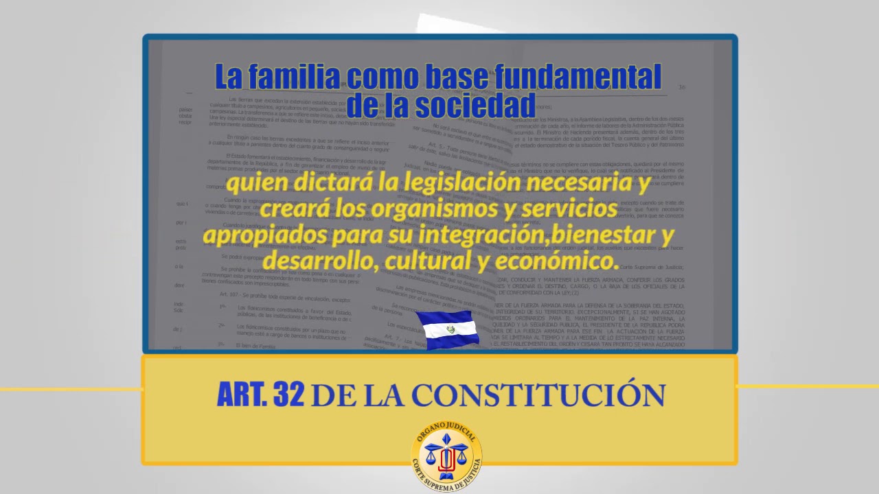 articulo 32 de la constitucion de el salvador