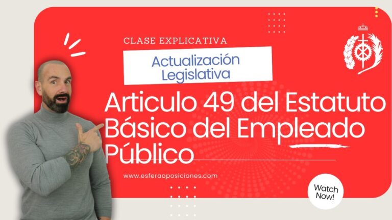 artículo 49 del estatuto básico del empleado público