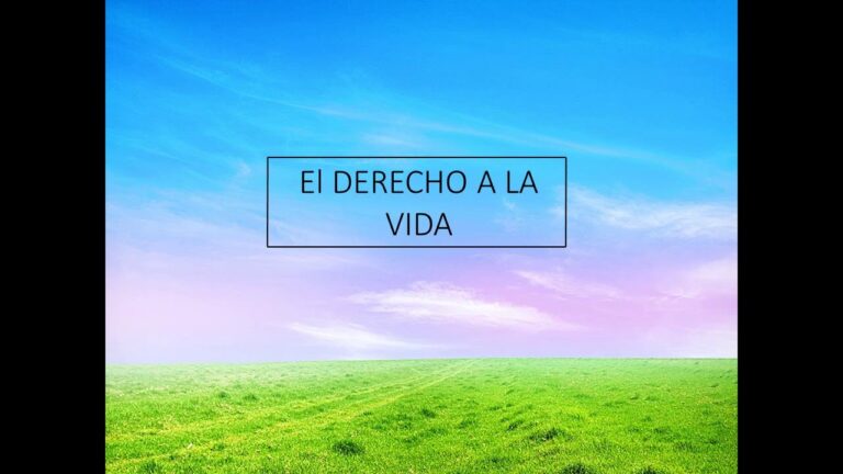 articulo que habla del derecho a la vida