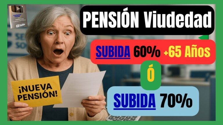 aumenta la pension de viudedad al cumplir 60 años