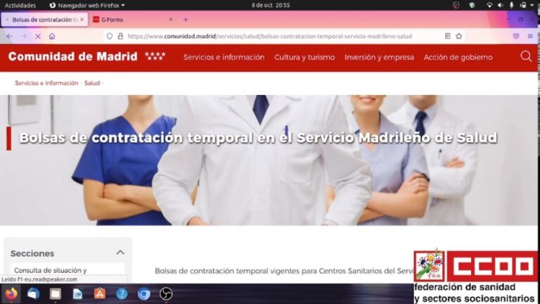 bolsa de empleo auxiliar administrativo comunidad de madrid