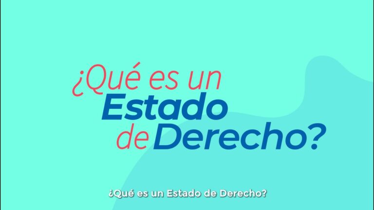 caracteristicas basicas de un estado de derecho democratico