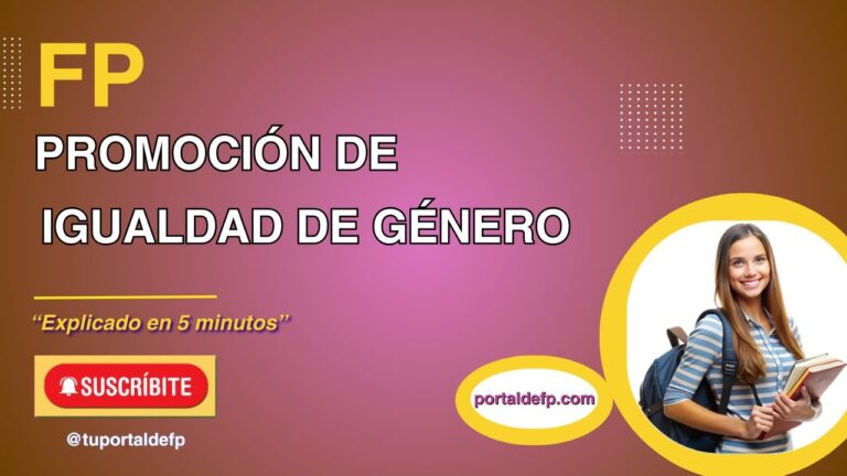ciclo formativo grado superior promocion de igualdad de genero