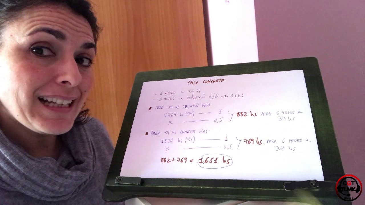 como calcular el computo anual de horas de trabajo