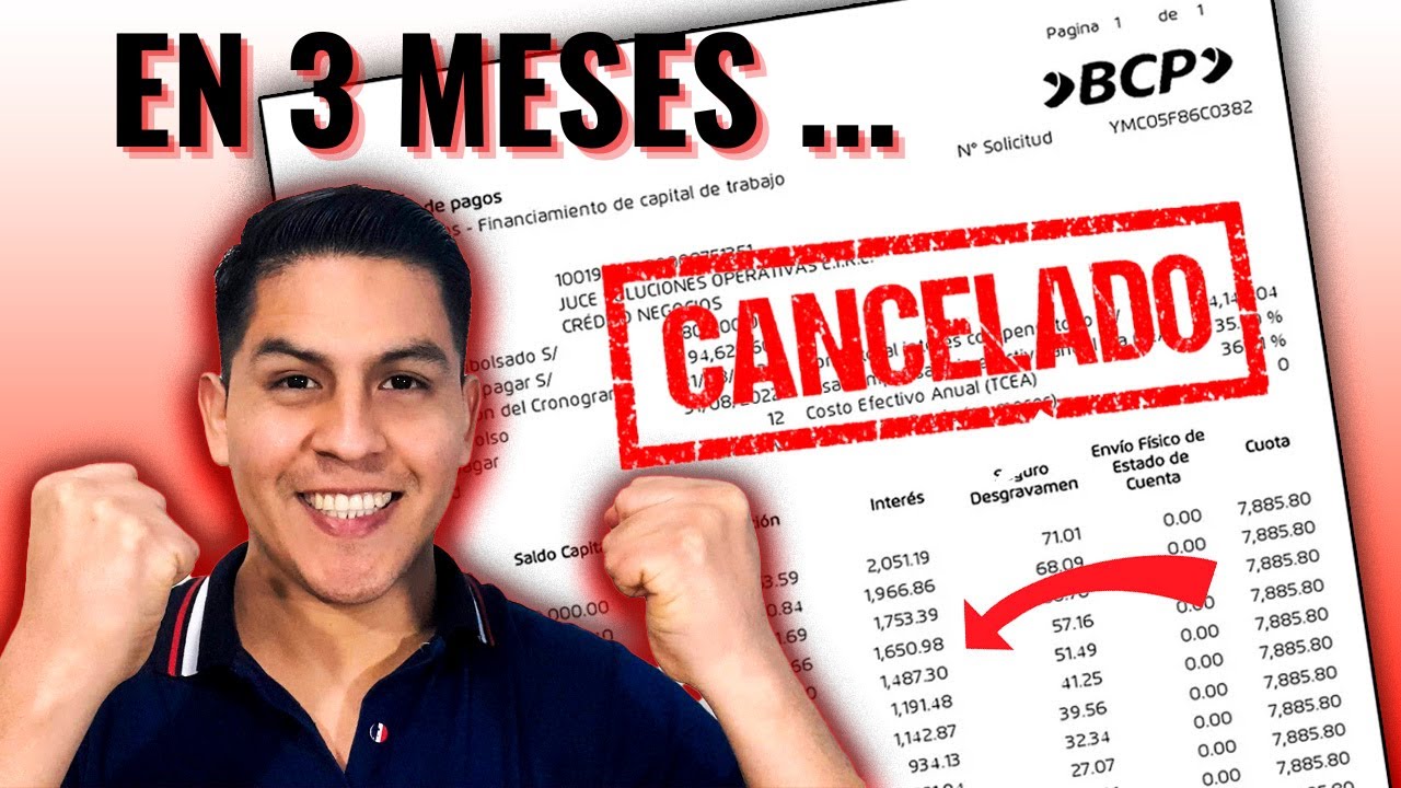 como calcular la cancelacion anticipada de un prestamo