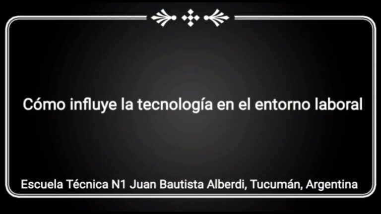 como influye la tecnologia en el entorno laboral