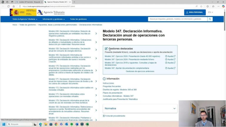 como presentar el 347 las comunidades de propietarios