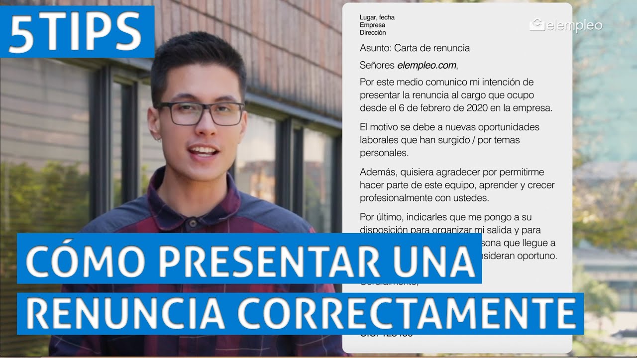 como redactar una carta de renuncia voluntaria en mexico