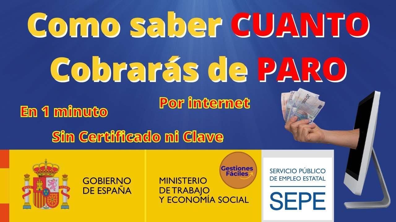 como saber cuanto vas a cobrar de paro