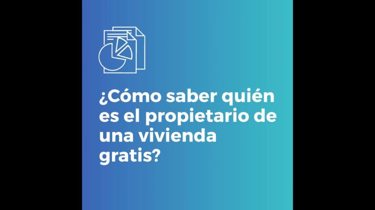 como saber el propietario de una vivienda gratis