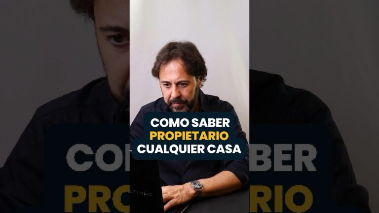 como saber quien es el propietario de una vivienda
