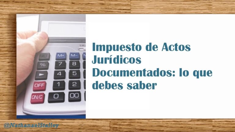 cómo se calcula el impuesto de actos jurídicos documentados