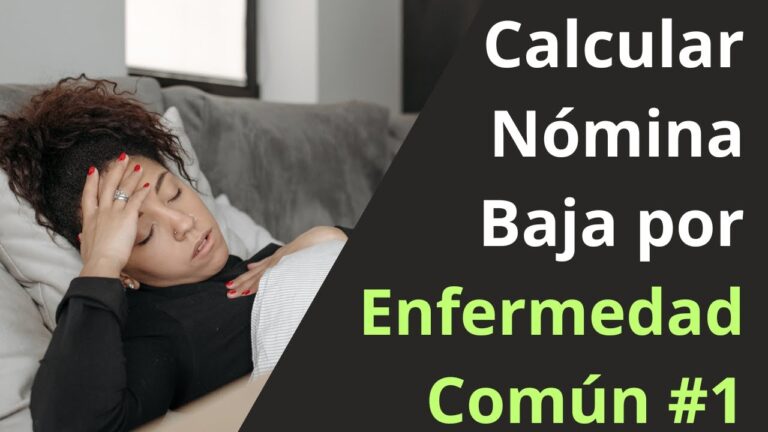 como se contabiliza una nomina con baja por enfermedad