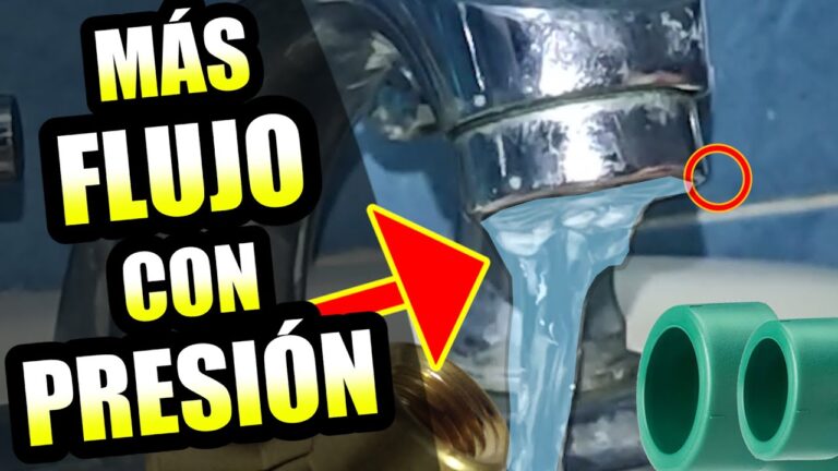 como subir la presion del agua en casa