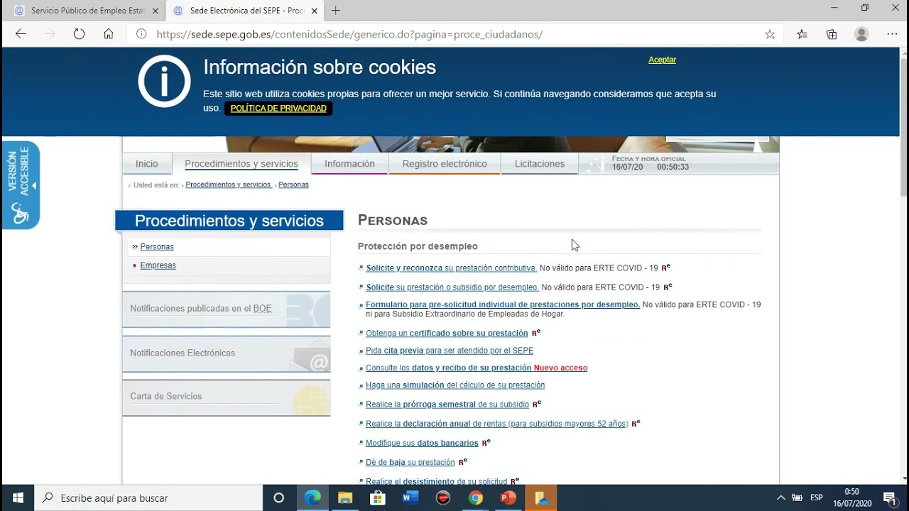 como ver mi cita del inem por internet