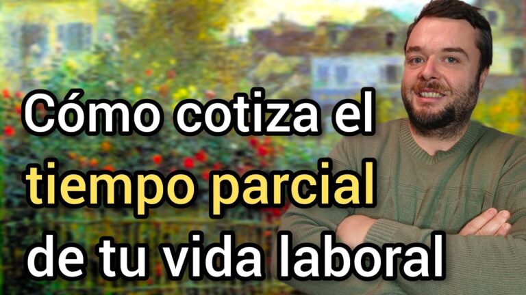 cotizacion a tiempo parcial a efectos de jubilacion