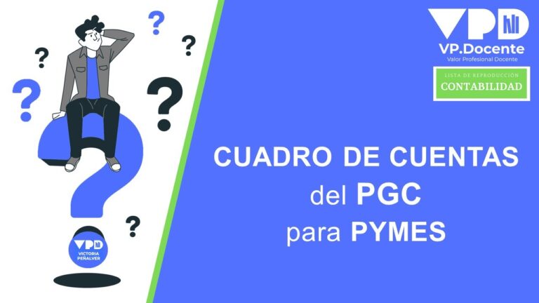 cuadro de cuentas del plan general de contabilidad para pymes