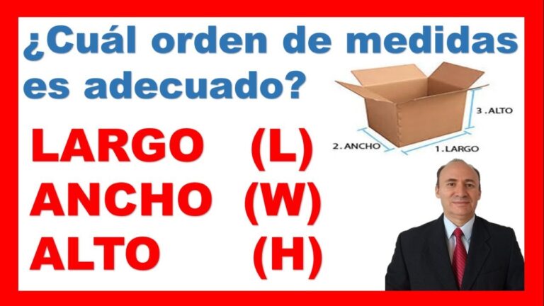 cuál es el orden correcto de las medidas