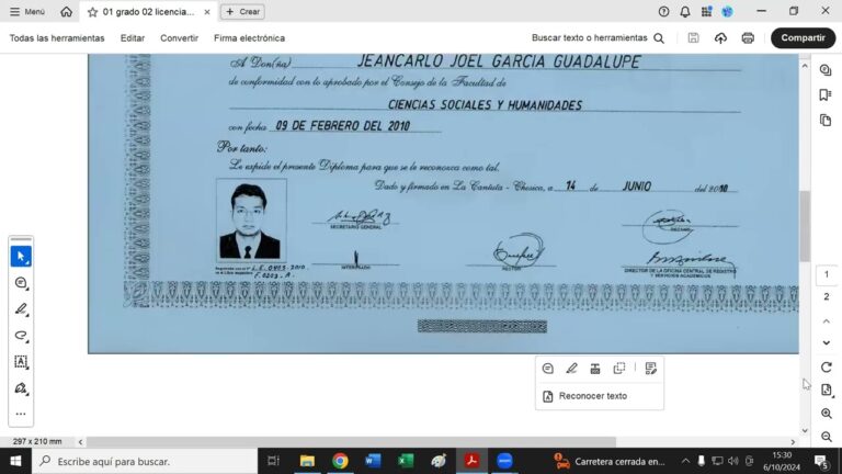 cual es la fecha de expedicion de un titulo