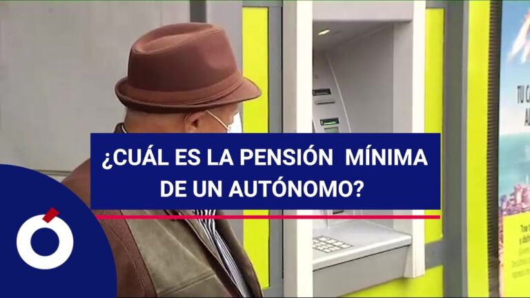 cuál es la pension minima de un autonomo