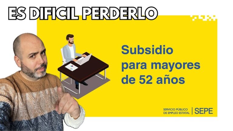 cuando se recupera el subsidio para mayores de 52 años