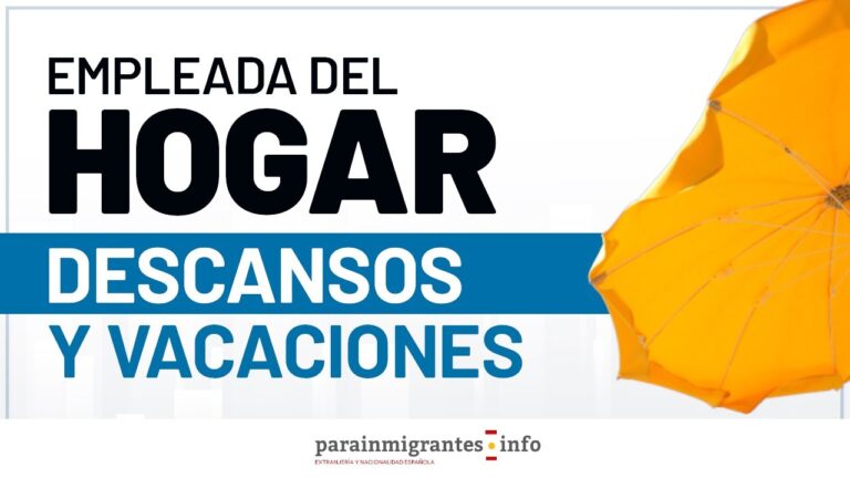 cuantas horas de descanso tiene una empleada de hogar