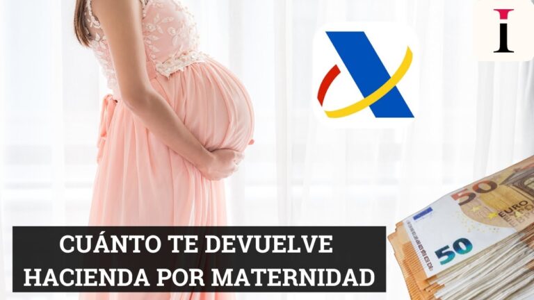 cuanto me tiene que devolver hacienda por maternidad