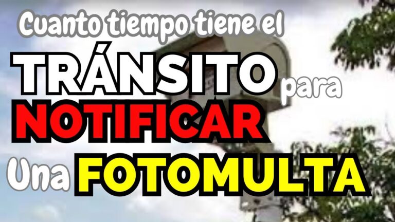 cuanto tiempo tiene la policia para notificar una multa