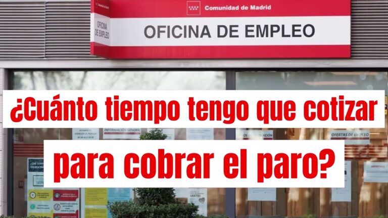 cuanto tiempo tienes que tener cotizado para cobrar el paro