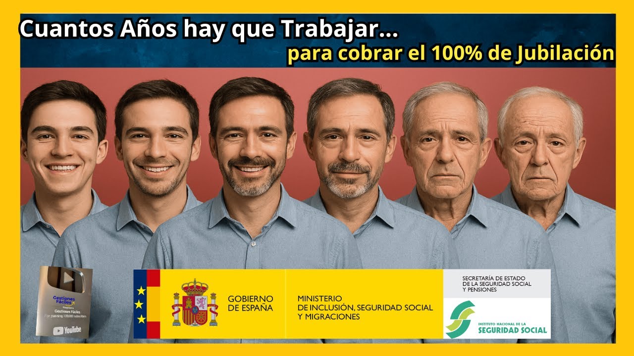cuantos años hay que cotizar para cobrar el 100