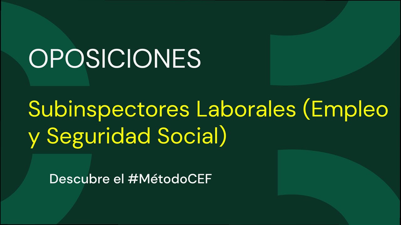 cuerpo de subinspectores laborales escala de empleo y seguridad social