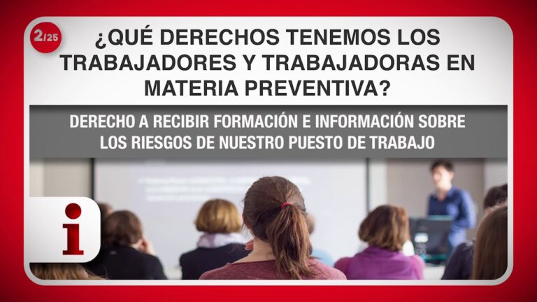 derechos y deberes en materia de prevención de riesgos laborales