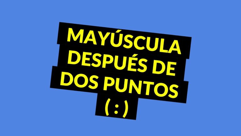 después de dos puntos mayúscula o minúscula rae
