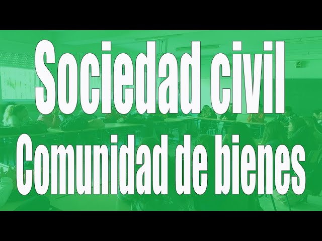 diferencia entre comunidad de bienes y sociedad civil