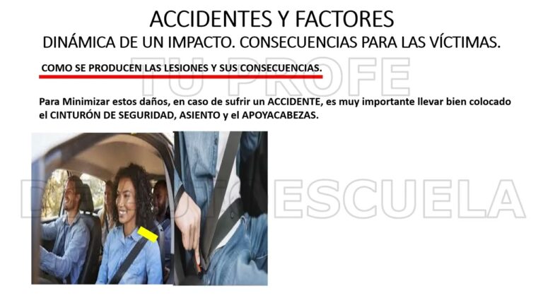 dinamica de un impacto y consecuencias para las victimas