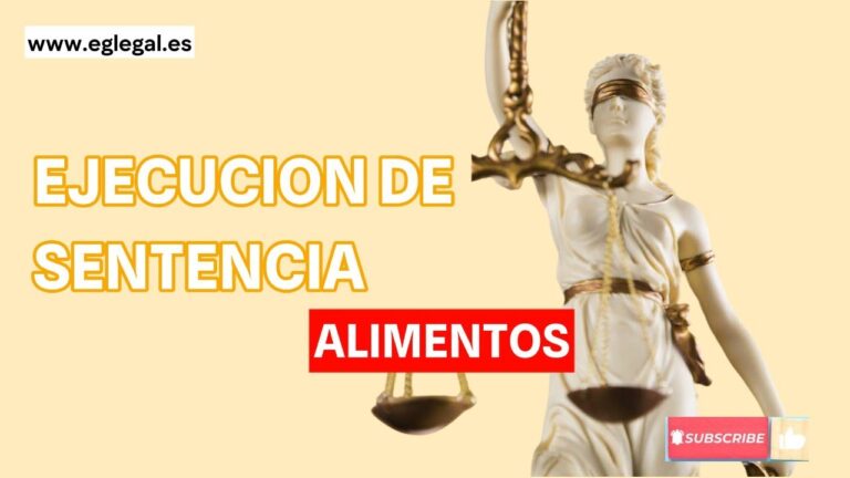 ejecucion de sentencia por impago de pension alimenticia