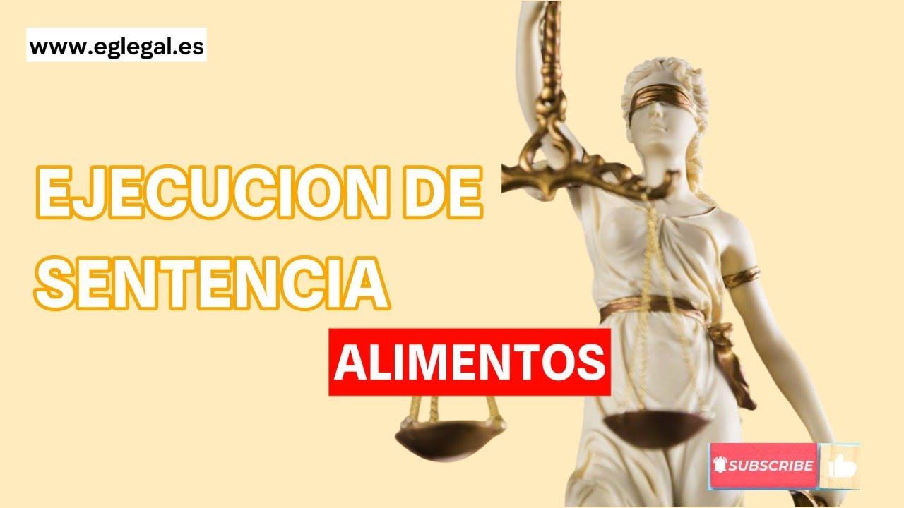 ejecucion de sentencia por impago de pension alimenticia