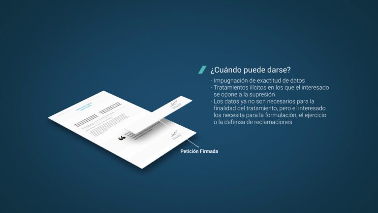 en el derecho de limitación cuando los datos sean ilícitos