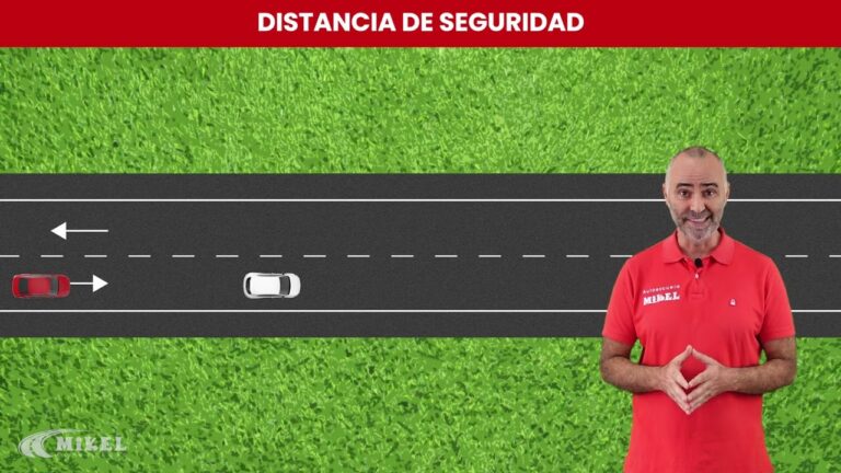en que vias es obligatorio dejar la distancia de seguridad