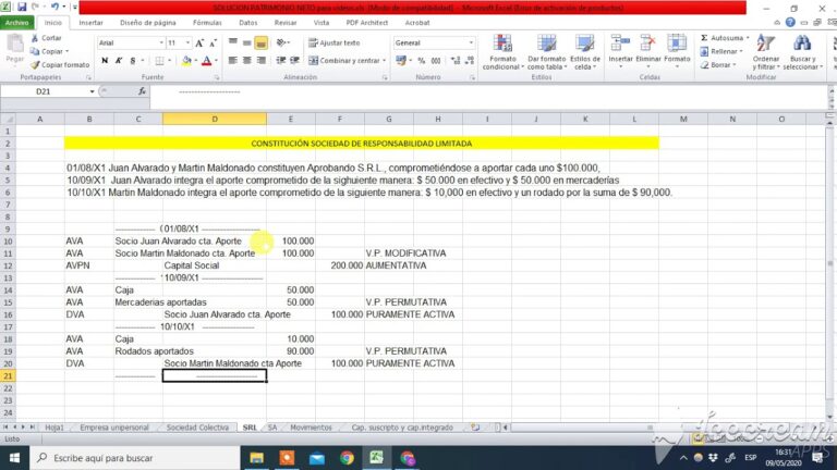 escritura de constitución de la sociedad de responsabilidad limitada