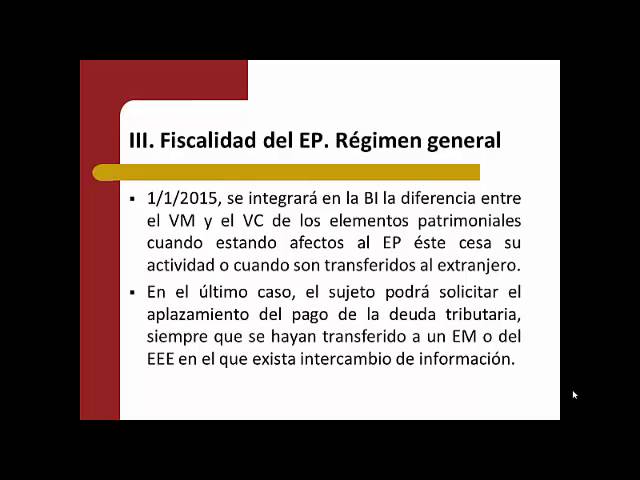 establecimientos permanentes de entidades no residentes en españa