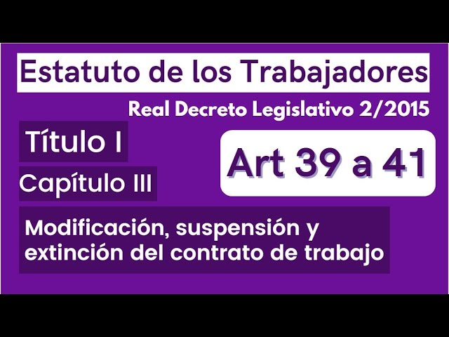 estatuto de los trabajadores en su artículo 37