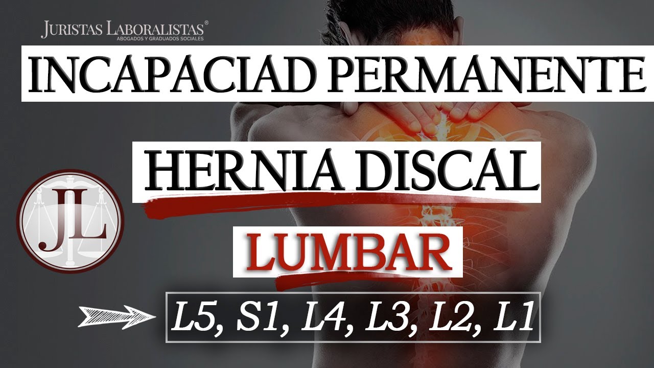 grado de minusvalia por hernia discal l5 s1