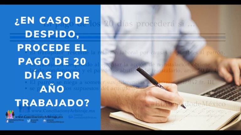 indemnización por despido 20 dias por año trabajado