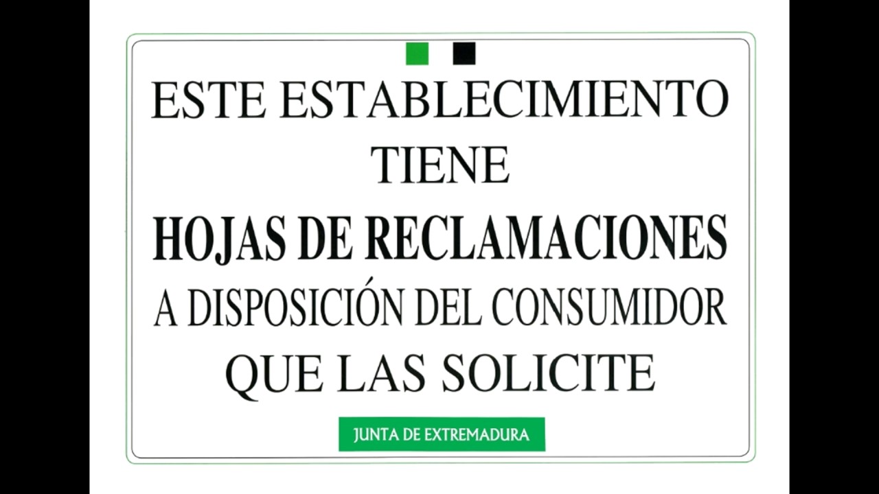 instituto de consumo de extremadura hojas de reclamaciones