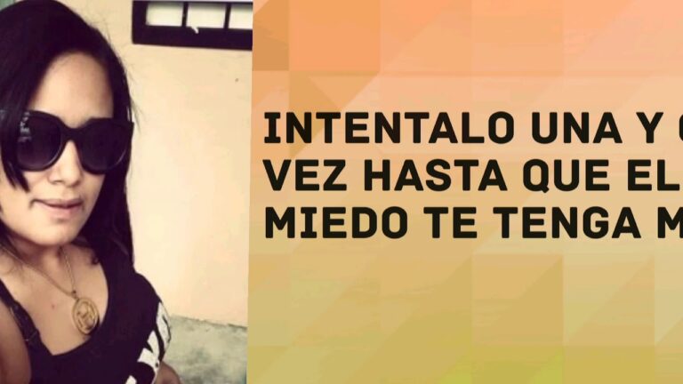 intentalo hasta que el miedo te tenga miedo