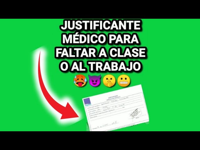 justificante de no asistencia a clase por trabajo